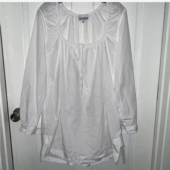 GANNI TUNIC MINIDRESS SHIRT - Picture 2 of 5
